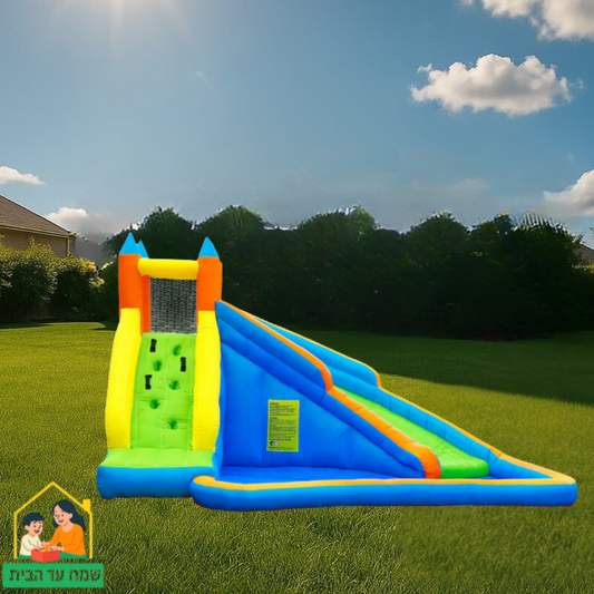 מתקן מתנפח טירה עם מגלשה W63009