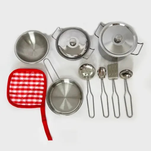מארז כלי מטבח מנירוסטה לילדים