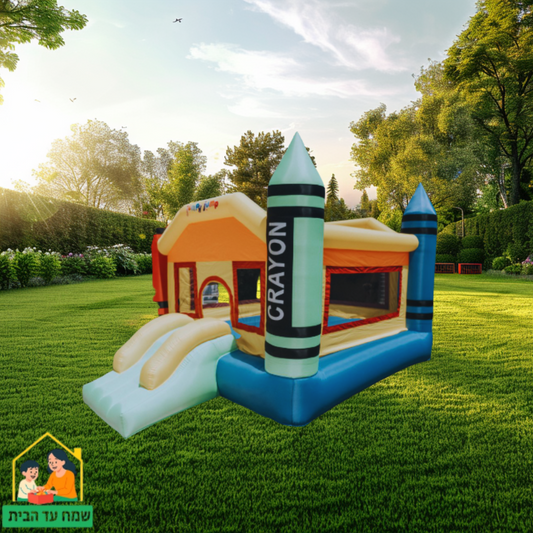 מתקן קפיצה מתנפח גדול צבעי פנדה D4234 |