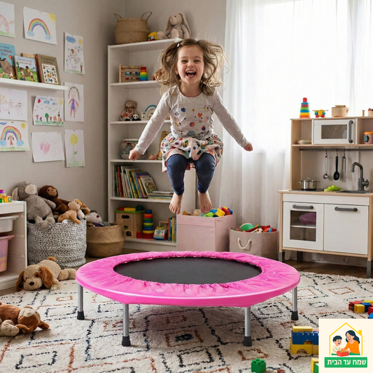 טרמפולינה 48 אינץ בצבע ורוד 121 סמ T121P