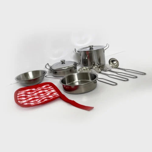 מארז כלי מטבח מנירוסטה לילדים