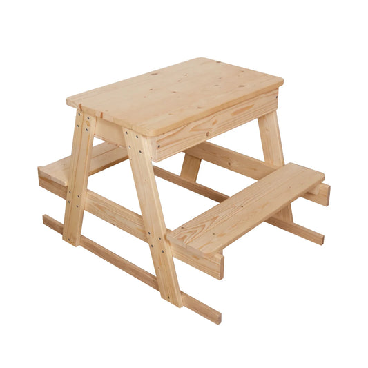 שולחן פיקניק לילדים מעץ עם משטח משתנה W08G434