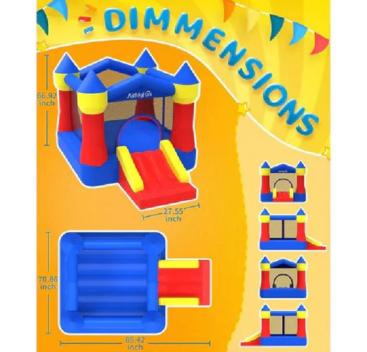 מתנפח קפיצה הטירה האדומה AIRMYFUN - שמח עד הבית D82011A