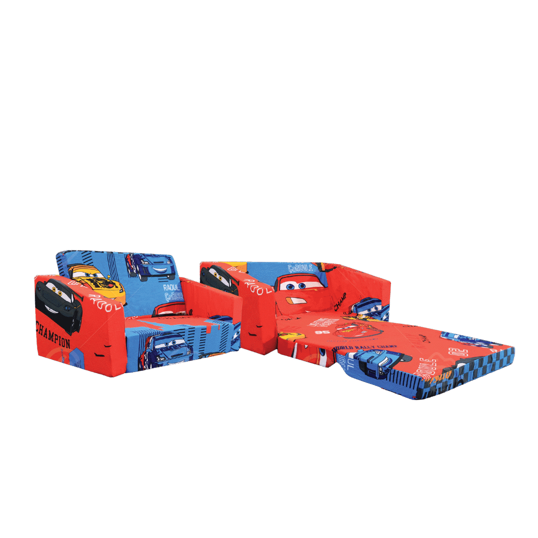 ספה נפתחת לילדים דגם מכוניות - שמח עד הבית