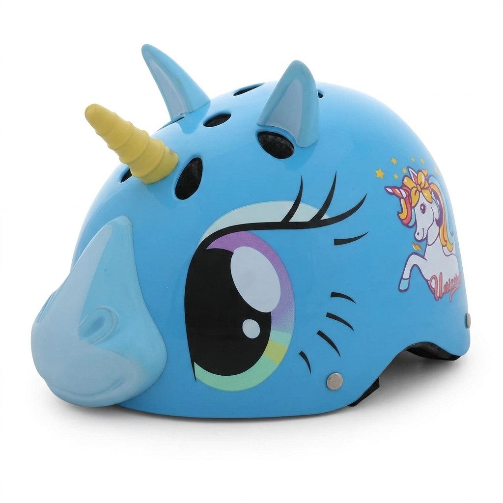 קסדה לילדים Magic Unicorn תכלת מבריק SMALL 82438