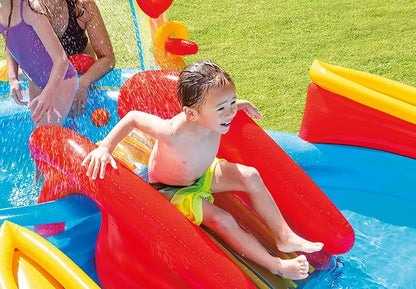 בריכה מתנפחת קשת בענן עם מגלשה INTEX 57453 - שמח עד הבית