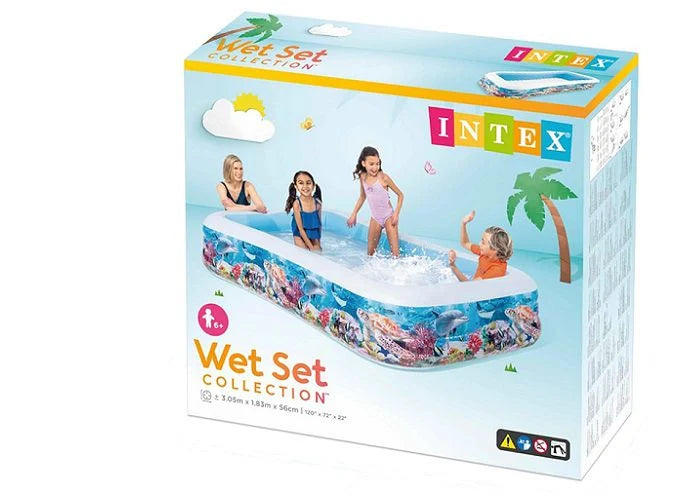בריכה מתנפחת INTEX 305x183 - עולם המים | שמח עד הבית