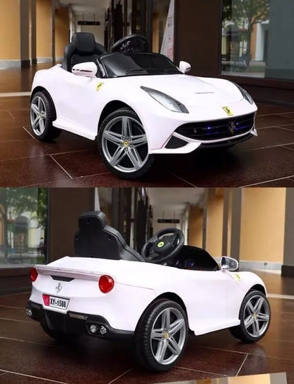 רכב חשמלי ממונע לבן לילדים Sport GT - שמח עד הבית (תמונה 3)