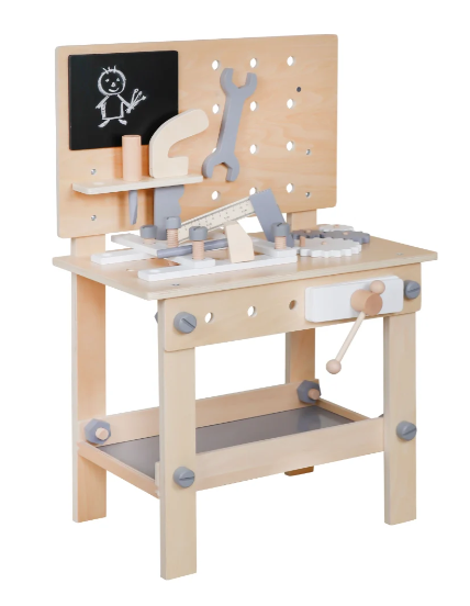 שולחן כלי עבודה מעץ לילדים | מקט W03D076E| שמח עד הבית