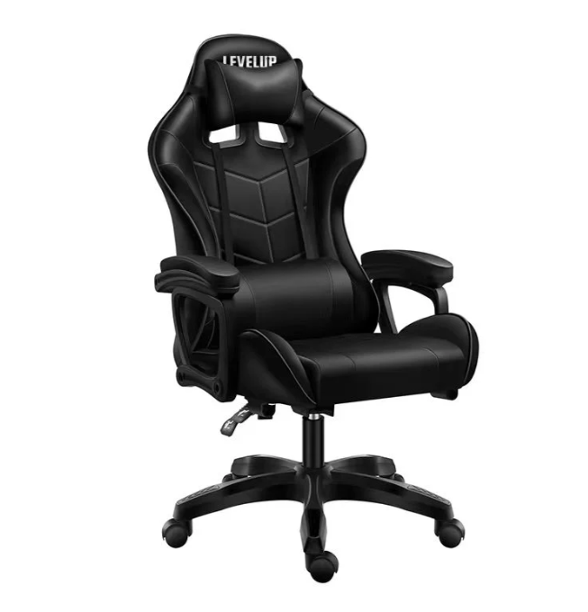 כיסא גיימינג ארגונומי LEVEL UP 2024BLACK - שמח עד הבית