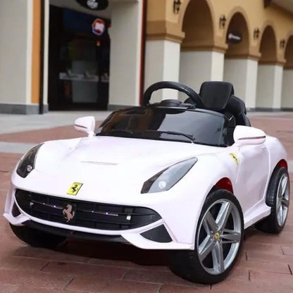 רכב חשמלי ממונע לבן לילדים Sport GT - שמח עד הבית (תמונה 2)