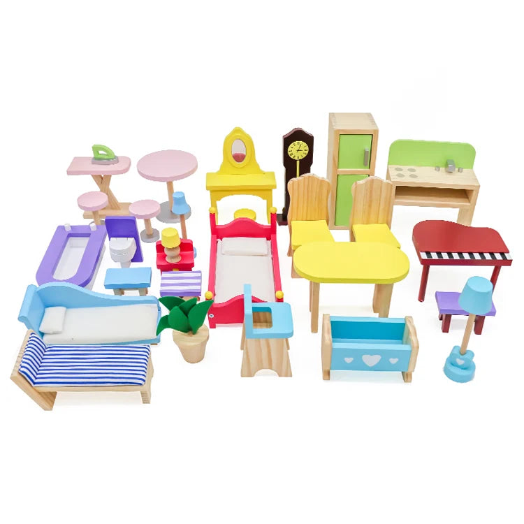 בית בובות מאיה מעץ לילדים W06A358