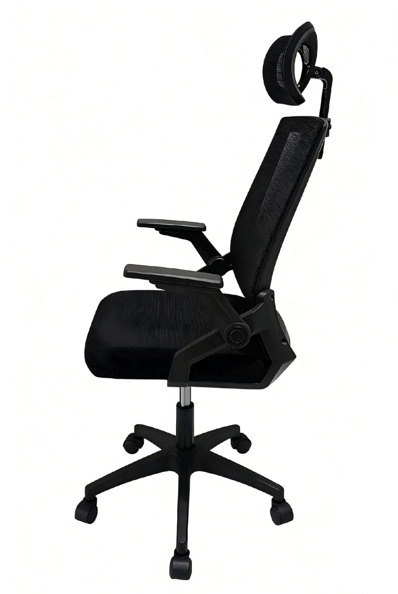 כיסא מנהלים ארגונומי LEVEL UP 401BLACK | שמח עד הבית