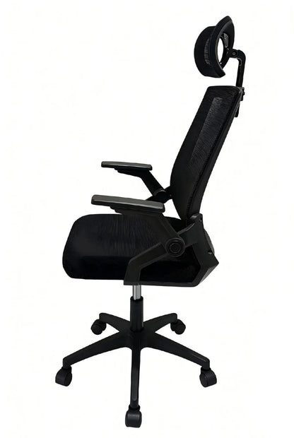 כיסא מנהלים ארגונומי LEVEL UP 401BLACK | שמח עד הבית