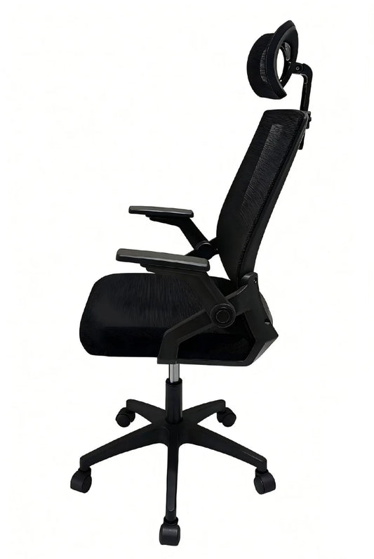 כיסא מנהלים ארגונומי LEVEL UP 401BLACK | שמח עד הבית