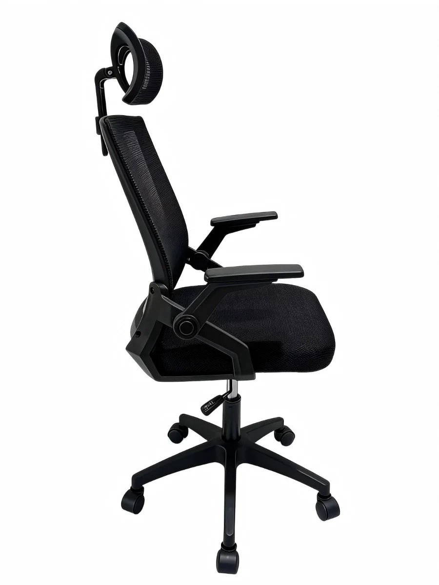 כיסא מנהלים ארגונומי LEVEL UP 401BLACK | שמח עד הבית