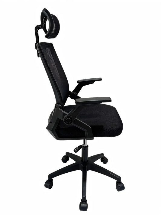 כיסא מנהלים ארגונומי LEVEL UP 401BLACK | שמח עד הבית