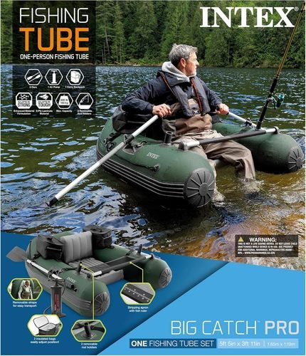 סירת דייג מתנפחת Big Catch Pro עם משוטים וסנפיר - שמח עד הבית (תמונה 4)