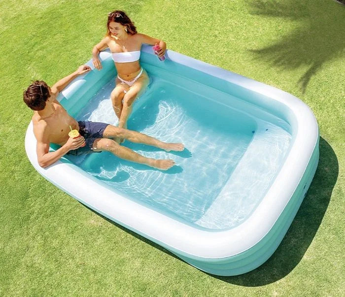 בריכה מתנפחת משפחתית INTEX עם מושבים 264×165 | שמח עד הבית