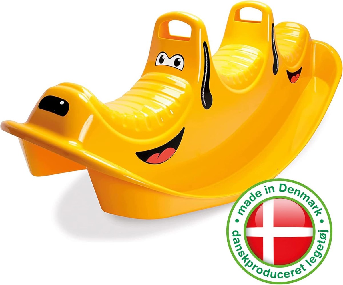 נדנדת טריו כלבלב צהוב תלת מושבית לילדים - שמח עד הבית (תמונה 4)