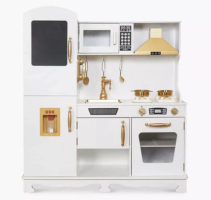 מטבח לילדים מעץ אלקטרוני ורד W10C544E | שמח עד הבית