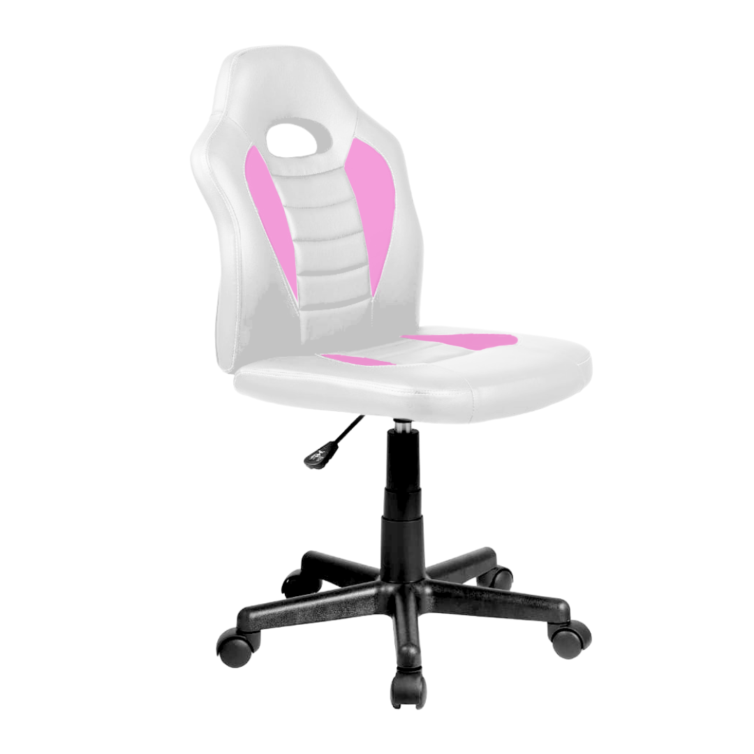 כיסא תלמיד ארגונומי לנוער בצבע לבן וורוד chairWP - שמח עד הבית