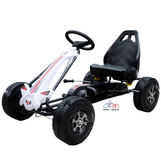 מכונית באגי קארטינג פדלים לבן CARTIN1 - שמח עד הבית (תמונה 4)