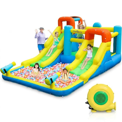 מתנפח מים עם מגלשה כפולה W93050 - שמח עד הבית