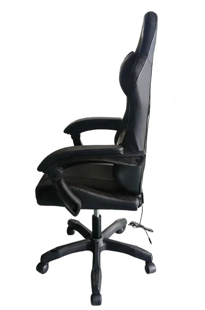 כיסא גיימינג LEVEL UP שחור עם תאורת RGB - שמח עד הבית