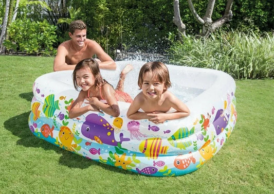 בריכה מתנפחת INTEX 159X159 לילדים - עולם המים | שמח עד הבית