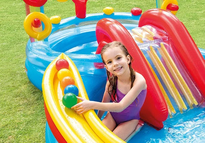 בריכה מתנפחת קשת בענן עם מגלשה INTEX 57453 - שמח עד הבית