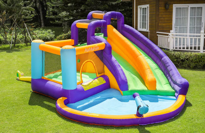 מתקן מתנפח רטוב ענק סגול Doctor Dolphin | שמח עד הבית W83005
