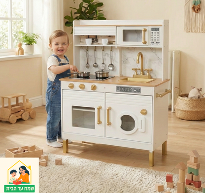 מטבח דאלאס - מטבח עץ גדול ומאובזר עם אורות וצלילים