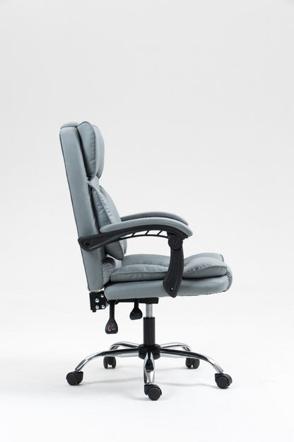 כיסא מנהלים ארגונומי יוקרתי עם ידיות אפור E901GRAY - שמח עד הבית (תמונה 4)