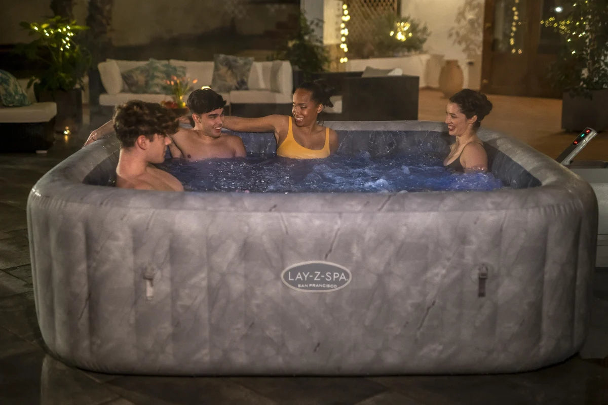 ג'קוזי מתנפח בייתי סן פרנסיסקו (230x230x71 סמ) 6001Q מבית Bestway