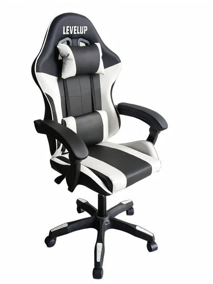 כיסא גיימינג לבן LEVEL UP 7008W - שמח עד הבית