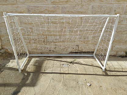 זוג שערי כדורגל ברזל 180X120 ס"מ עם רשתות לילדים ולנוער - שמח עד הבית (תמונה 3)