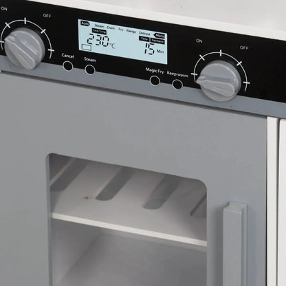 מטבח אלקטרוני אביגיל לבן מעץ לילדים | מק"ט W10C991B| שמח עד הבית