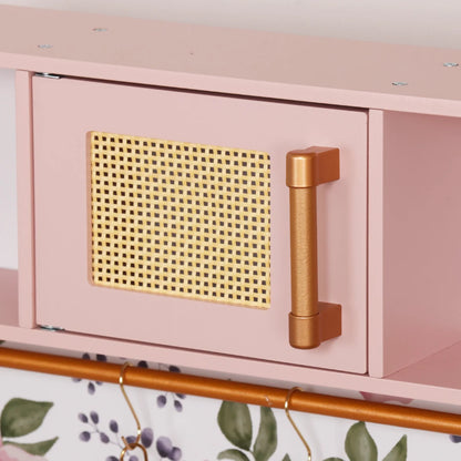 מטבח לילדים מעץ אגם אלקטרוני בצבע ורוד W10C1042 | שמח עד הבית