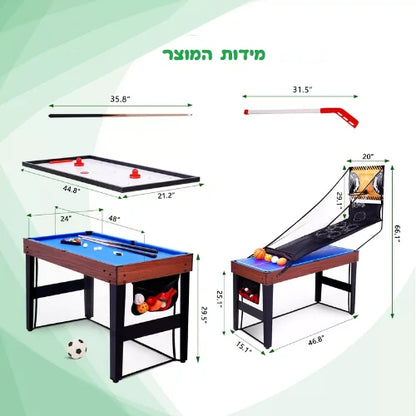 9 משחקים בשולחן משחק אחד מקספאן GT23007