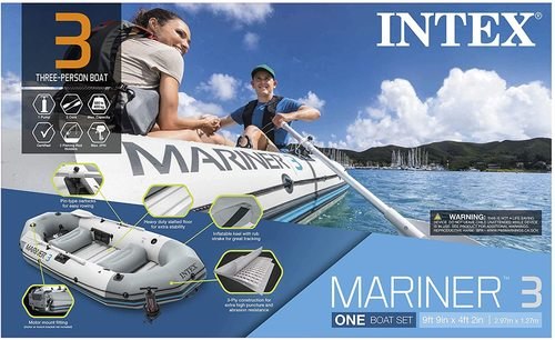 סירת גומי מתנפחת ל-3 אנשים Mariner 3 עם רצפה קשיחה - שמח עד הבית (תמונה 3)