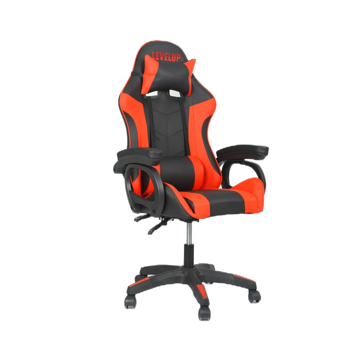 כיסא גיימינג ארגונומי אדום LEVEL UP - שמח עד הבית