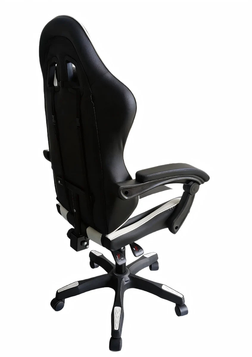 כיסא גיימינג לבן LEVEL UP 7008W - שמח עד הבית