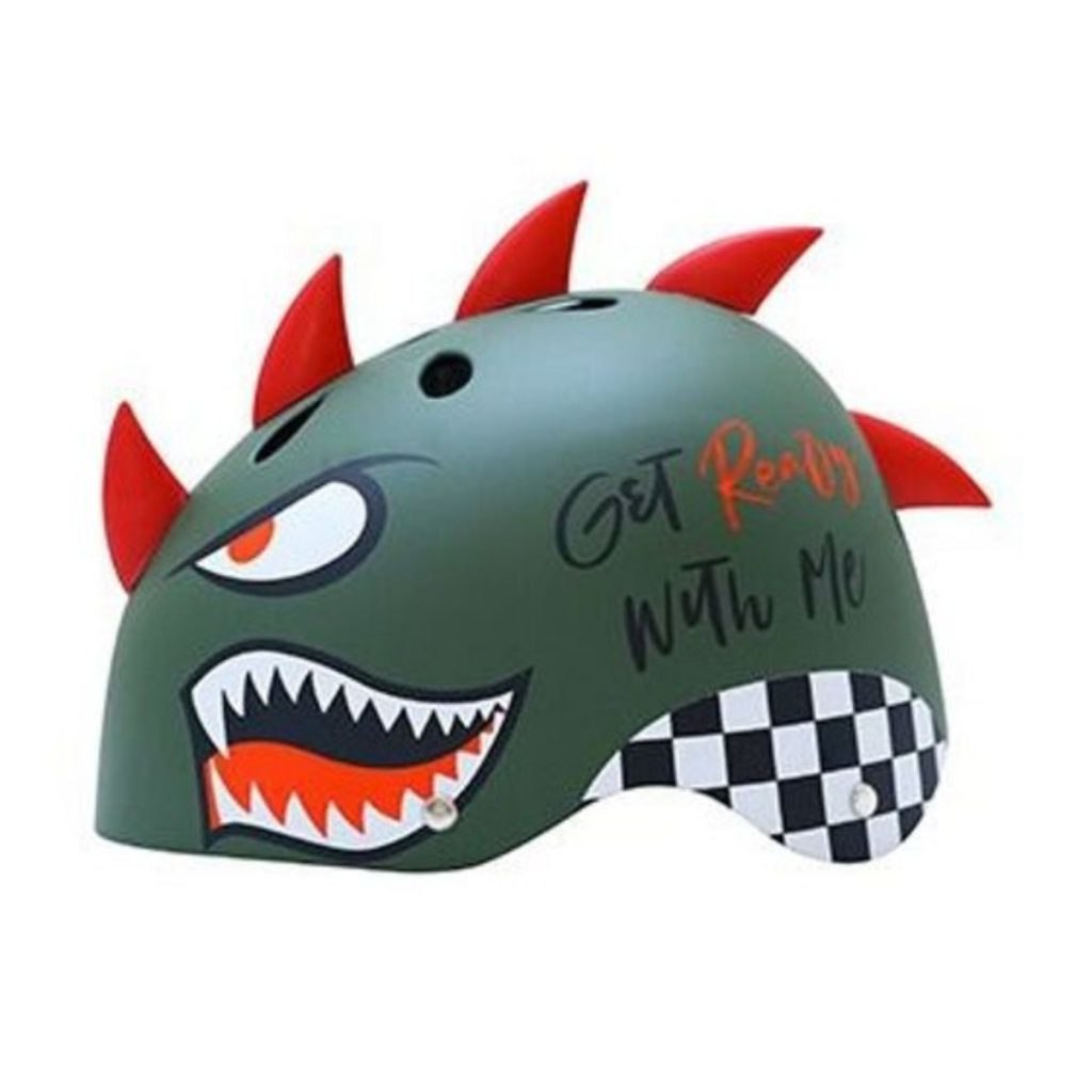 קסדה לילדים SHARK כריש ירוק מבריק 83725 - שמח עד הבית (תמונה 1)