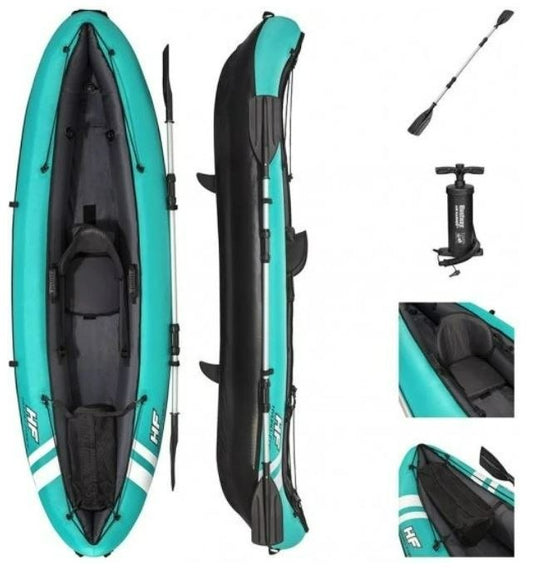 קיאק מתנפח ליחיד Ventura 280×86 עם משאבה ומשוט - שמח עד הבית (תמונה 2)