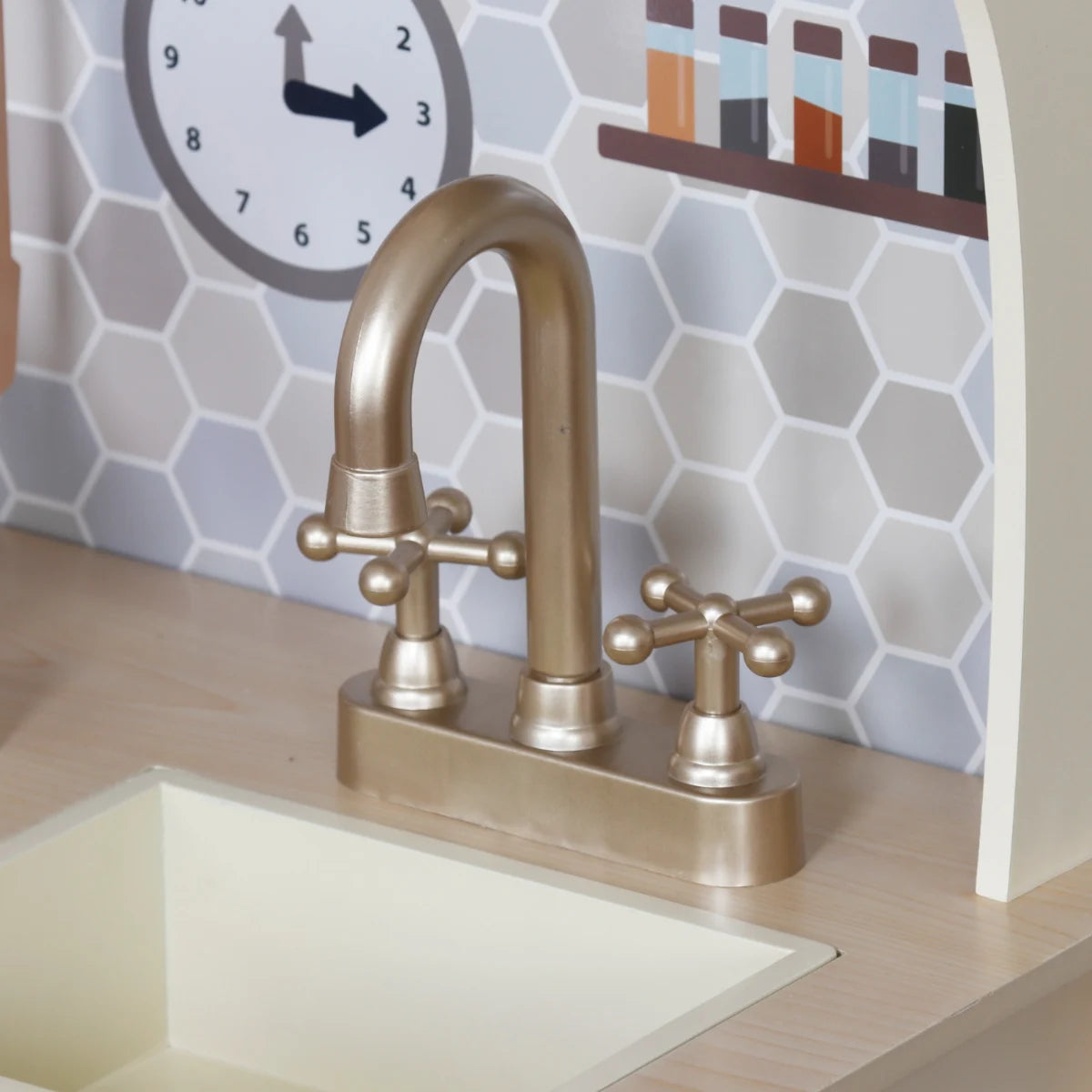 מטבח לילדים מעץ אלקטרוני יובל W10C948D | שמח עד הבית