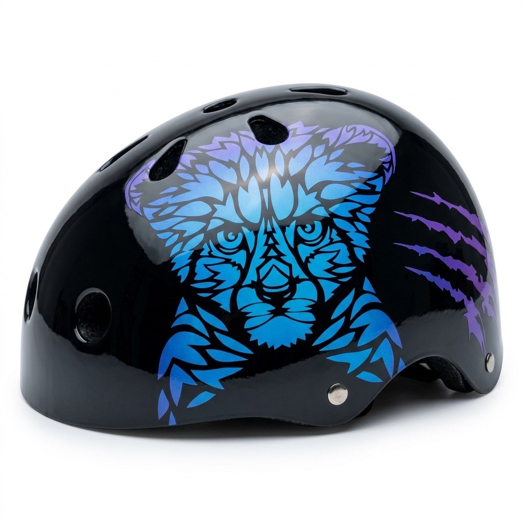 קסדה לילדים WILD RIDERZ שחור כחול 84159 MEDIUM