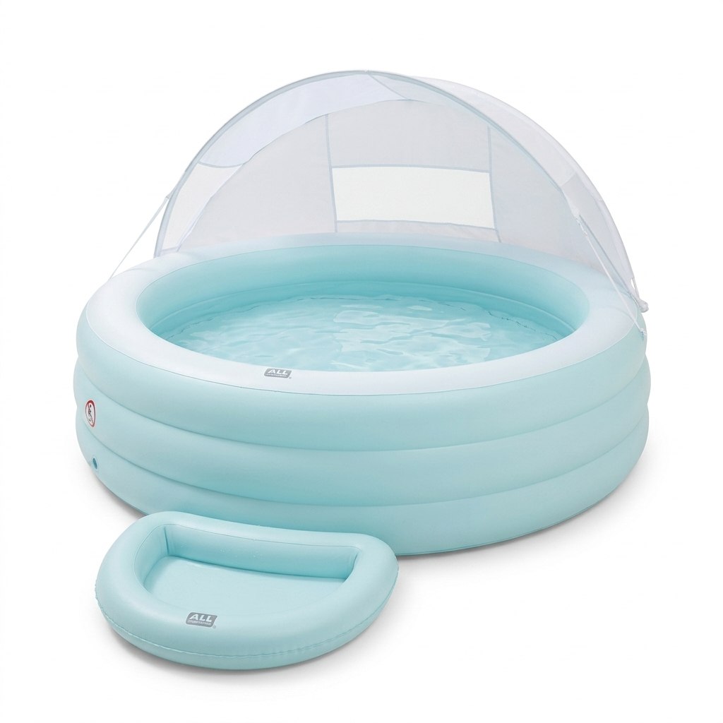 בריכה מתנפחת משפחתית עם גגון INTEX 277×211 ס"מ | שמח עד הבית
