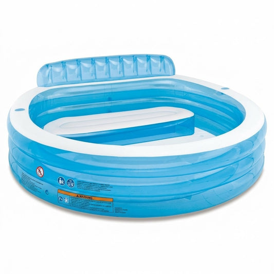 בריכה מתנפחת משפחתית INTEX עם ספסל - שמח עד הבית