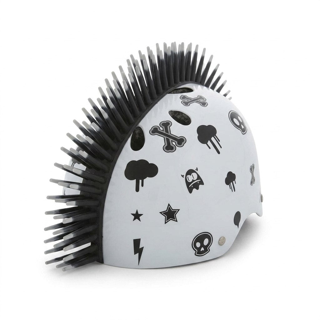 קסדה לילדים עם מוהוק Ezpunk לבן מבריק SMALL 81158
